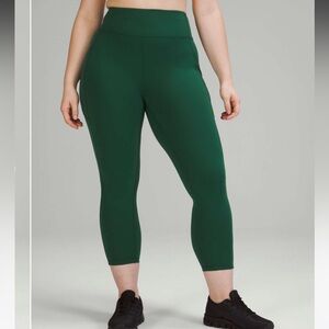 Lululemon Invigorate High-Rise Crop 23" - Everglade Green